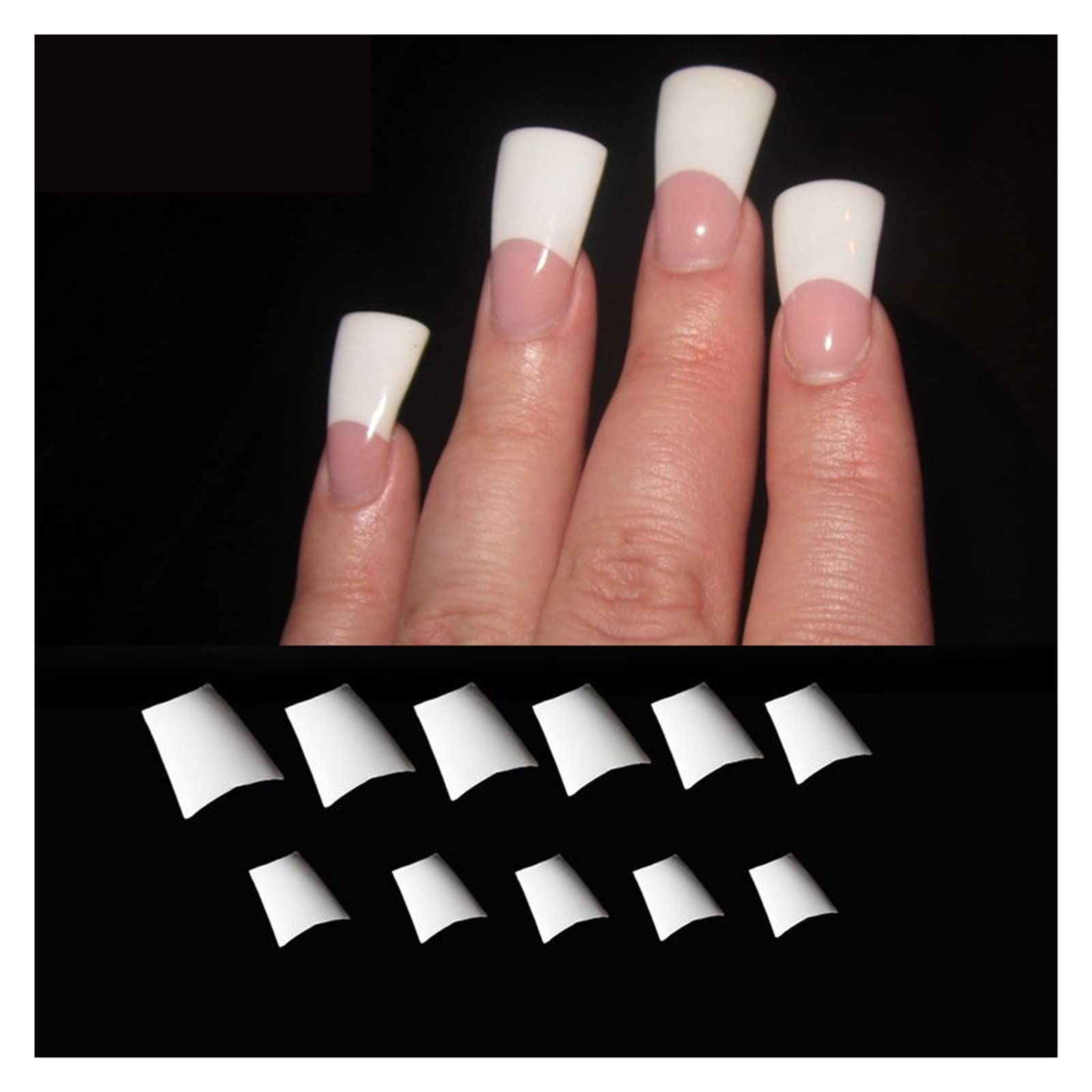 Amazon.co.jp: 100 個アヒルの足アクリルネイルチップアヒルファン